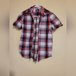The Children's Place Red and Black Plaid Shirt